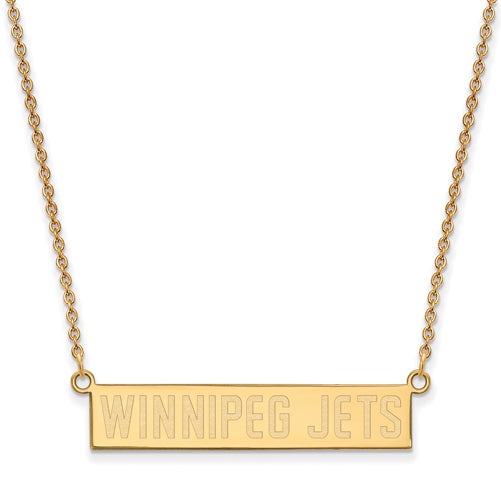 SS GP Winnipeg Jets Small Bar Necklace