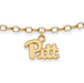 SS w/GP University of Pittsburgh Anklet