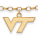 SS w/GP Virginia Tech VT Logo Anklet
