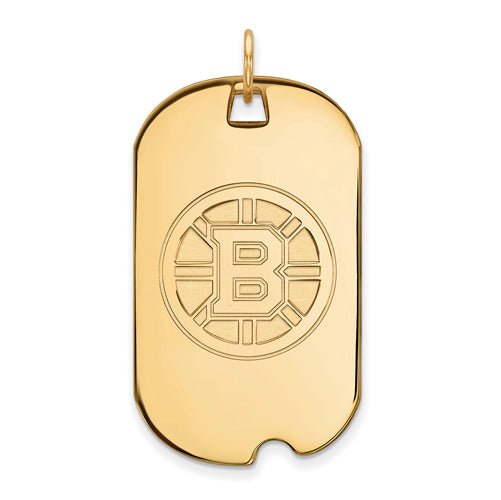 10ky NHL Boston Bruins Large Logo Dog Tag