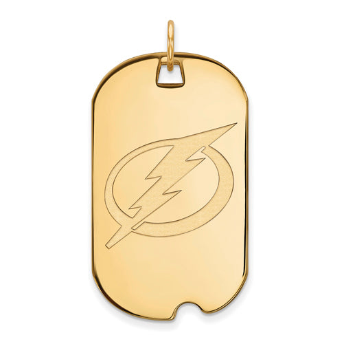 10ky NHL Tampa Bay Lightning Large Dog Tag