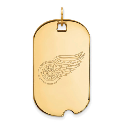 10ky NHL Detroit Red Wings Large Dog Tag