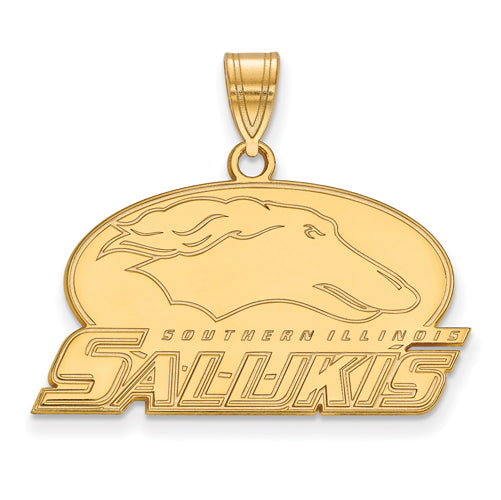 10ky Southern Illinois U Medium Oval with SALUKIS Pendant