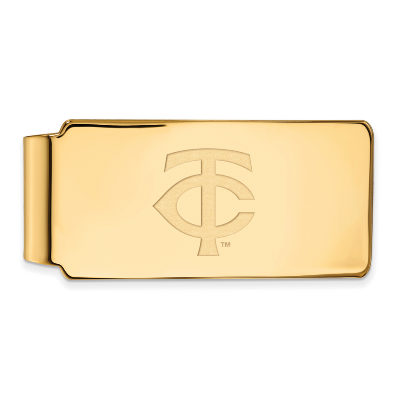SS w/GP MLB LogoArt Minnesota Twins Baseball Club Money Clip
