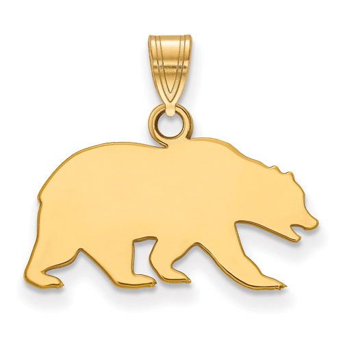 SS w/GP Univ of California Berkeley Bear Small Pendant