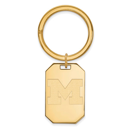 SS w/GP University of Michigan Key Chain