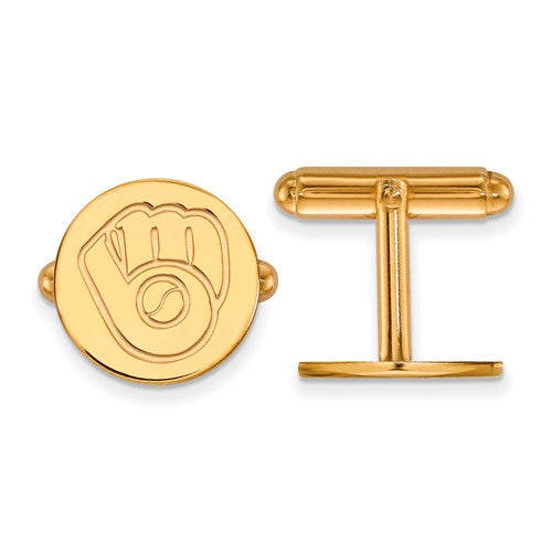 14ky MLB  Milwaukee Brewers Cuff Links