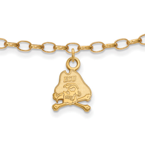 SS w/GP East Carolina University Anklet