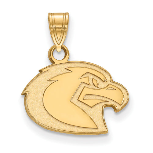SS w/GP Marquette University Small Golden Eagle Pendant