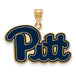 SS w/GP University of Pittsburgh Large Enamel Pendant
