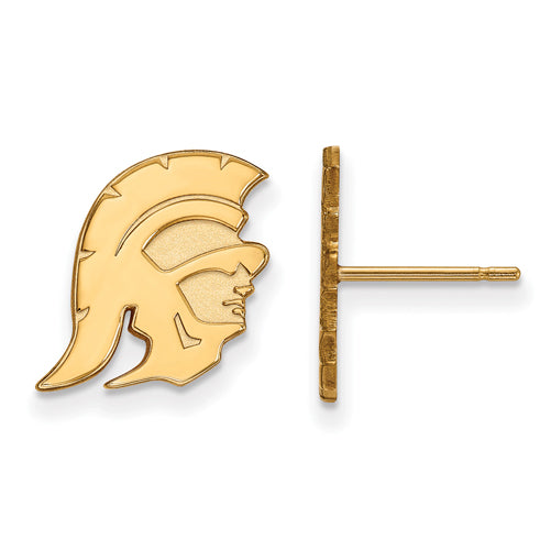 10ky University of Southern California Small Post Trojans Earrings
