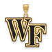 SS w/GP Wake Forest University Large Enamel Pendant