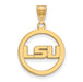SS w/GP Louisiana State University Med Pendant in Circle