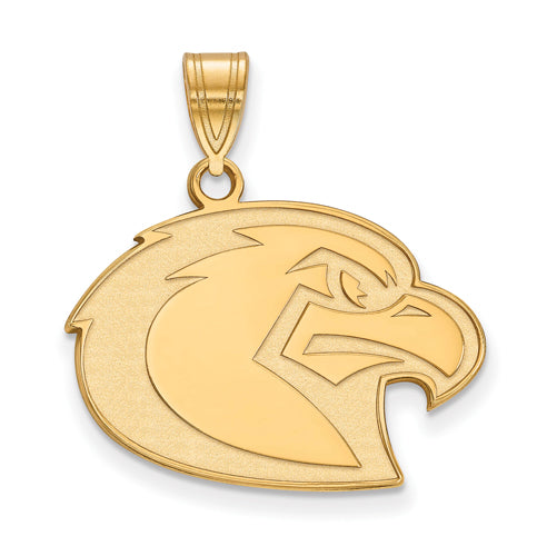 SS w/GP Marquette University Large Golden Eagle Pendant