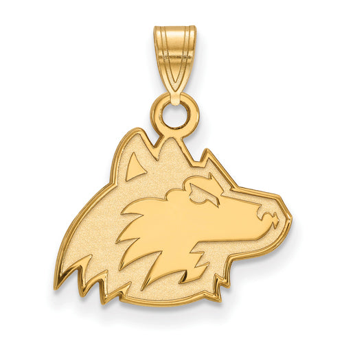 10ky Northern Illinois U Small Husky Face Pendant