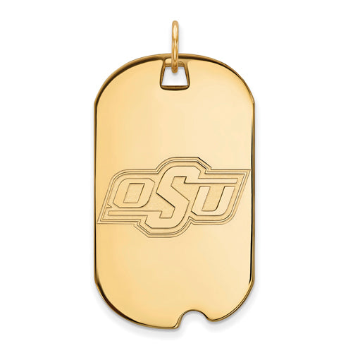 10ky Oklahoma State University Large Dog Tag