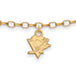 SS w/GP NHL Pittsburgh Penguins Anklet