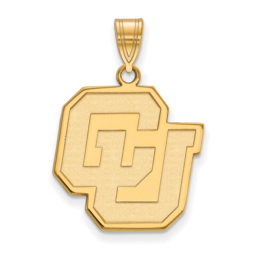 SS w/GP University of Colorado Large Pendant