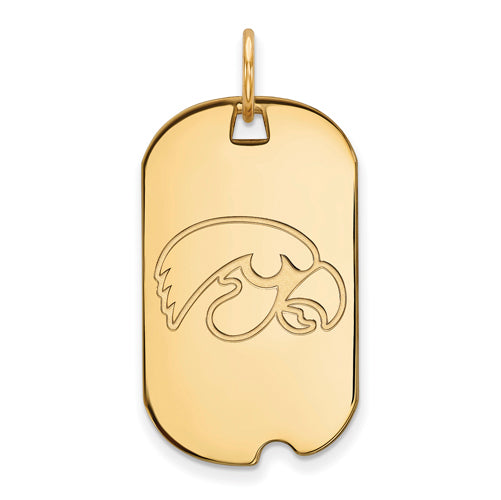 10ky University of Iowa Small Dog Tag