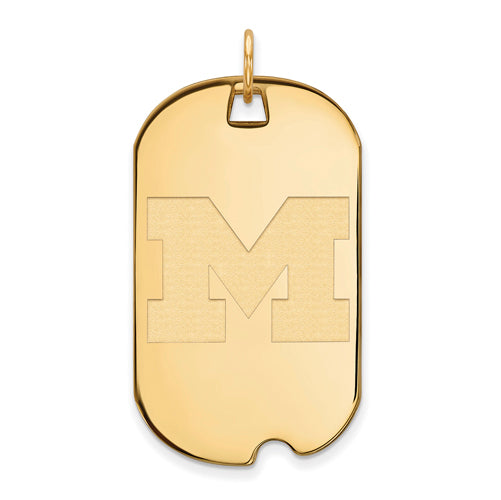 10ky University of Michigan Large Dog Tag