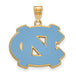 SS w/GP University of North Carolina Large NC Logo Enamel Pendant