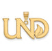 10ky University of North Dakota Large UND Logo Pendant