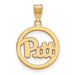 SS w/GP University of Pittsburgh Med Pendant in Circle