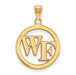 SS w/GP Wake Forest University Sm Pendant in Circle