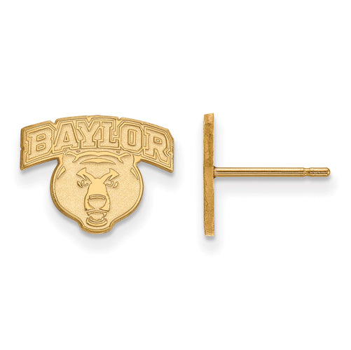 10ky Baylor University XS Head Post Earrings
