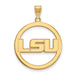 SS w/GP Louisiana State University XL Pendant in Circle