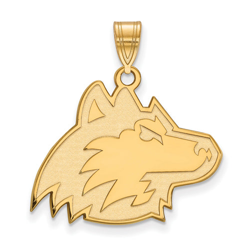 14ky Northern Illinois U Large Husky Face Pendant