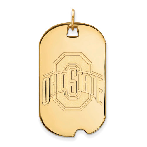 SS w/GP Ohio State U Large Buckeyes Logo Dog Tag