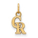 SS w/GP MLB LogoArt Colorado Rockies C-R Extra Small Pendant
