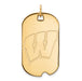10ky University of Wisconsin Large Badgers Dog Tag