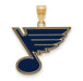 SS w/GP NHL St. Louis Blues Large Enamel Pendant
