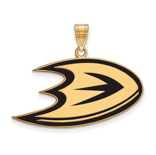 SS w/GP NHL Anaheim Ducks Large Enamel Pendant