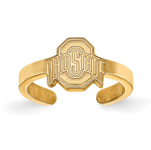 SS w/GP Ohio State U Buckeyes Logo Toe Ring