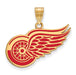 SS w/GP NHL Detroit Red Wings Large Enamel Pendant