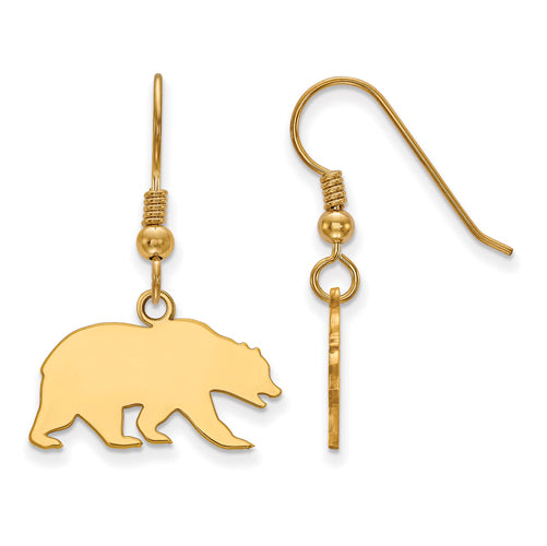 SS w/GP U of California Berkeley Bear Small Dangle Earrings