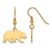 SS w/GP U of California Berkeley Bear Small Dangle Earrings
