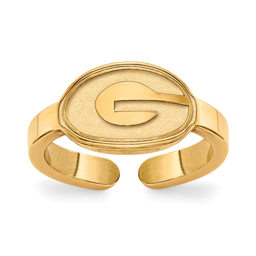 SS w/GP University of Georgia Toe Ring