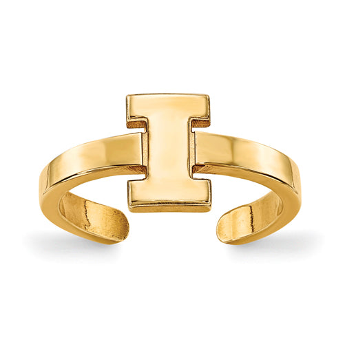 SS w/GP University of Illinois Toe Ring