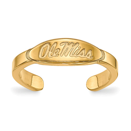 SS w/GP University  of Mississippi Toe Ring