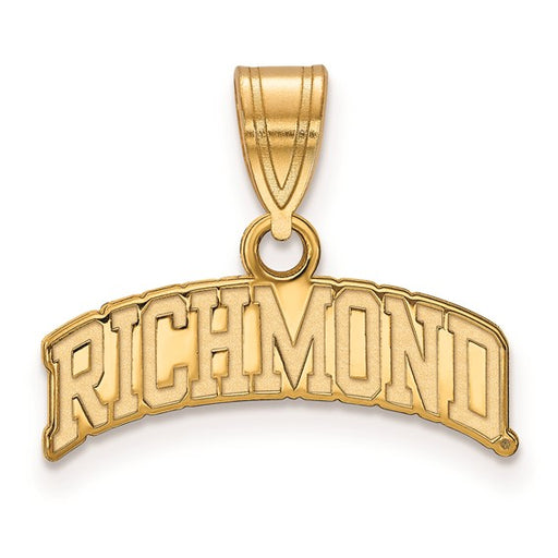 Gold Plated University of Richmond Medium Script Pendant
