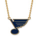 SS w/GP NHL St. Louis Blues Lg Enl Pendant w/Necklace