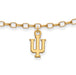 SS w/GP Indiana University Anklet