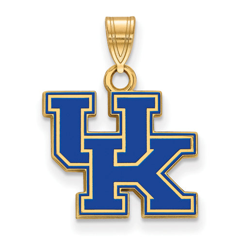 SS w/GP University of Kentucky Small Enamel Pendant