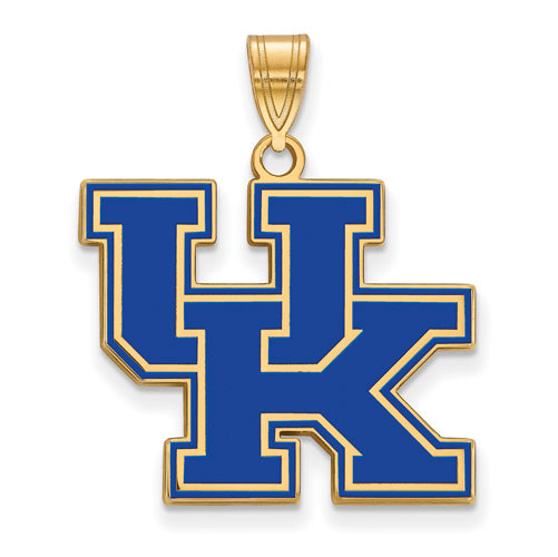 SS w/GP University of Kentucky Large Enamel Pendant