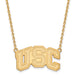 14ky University of Southern California Large Pendant w/ Necklace