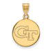 SS w/GP Georgia Institute of Technology Med Disc Pendant
